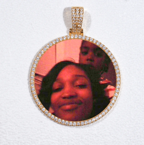 MEDIUM 3D CIRCLE CUSTOM PICTURE PENDANT
