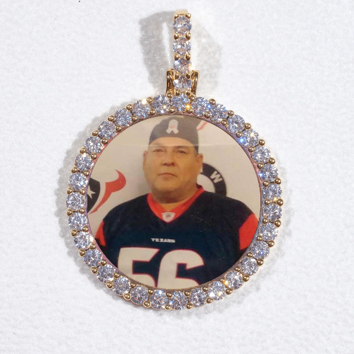 3D CIRCLE CUSTOM PICTURE PENDANT SMALL SIZE