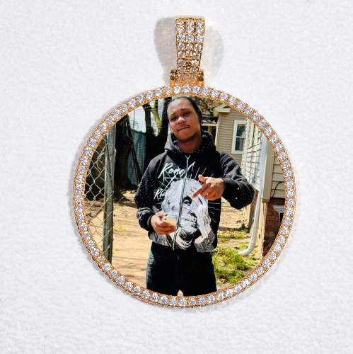 MEDIUM 3D CIRCLE CUSTOM PICTURE PENDANT