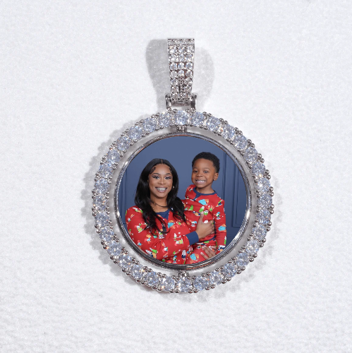 3D Spinning 2-Faced Custom Picture Pendant