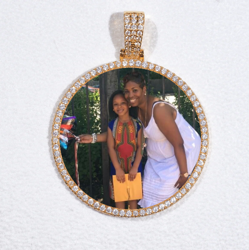 MEDIUM 3D CIRCLE CUSTOM PICTURE PENDANT