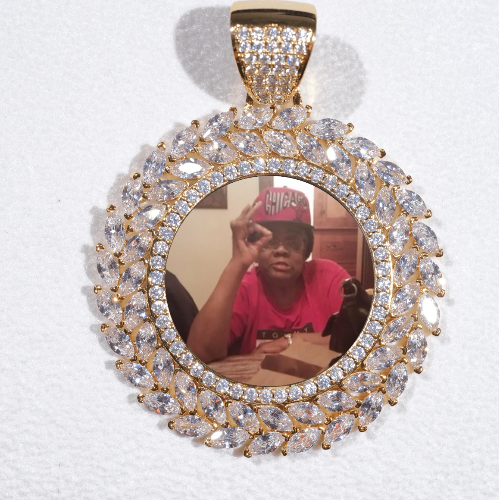 Large 3D Wheat Ear Custom Picture Pendant