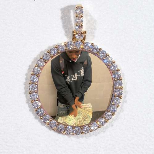 3D CIRCLE CUSTOM PICTURE PENDANT SMALL SIZE