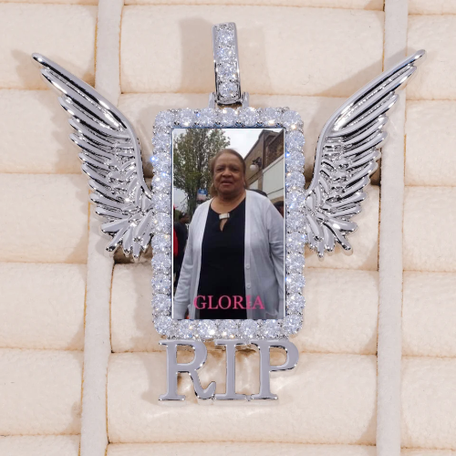 RIP WING 3D CUSTOM PICTURE PENDANT