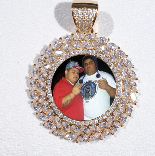 Large 3D Wheat Ear Custom Picture Pendant