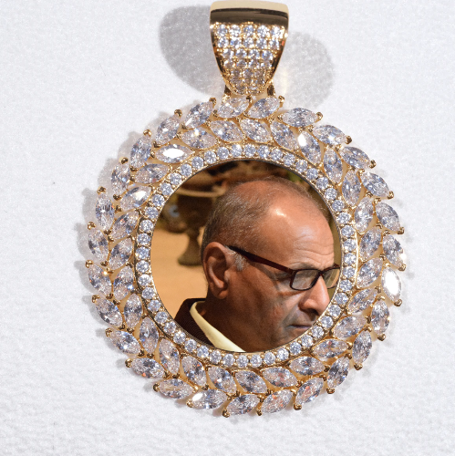 Large 3D Wheat Ear Custom Picture Pendant