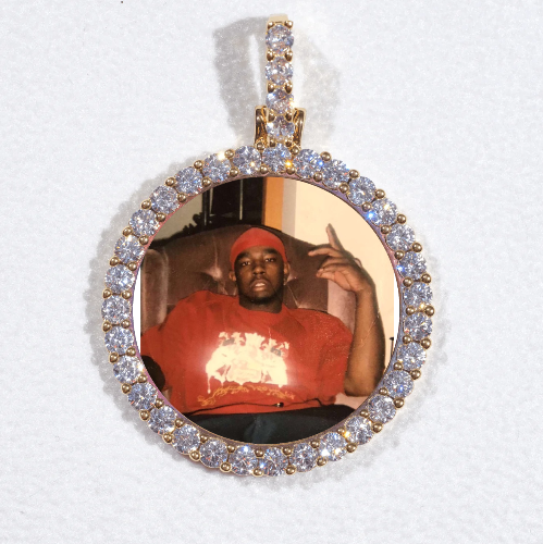 3D CIRCLE CUSTOM PICTURE PENDANT SMALL SIZE