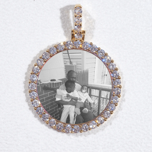 3D CIRCLE CUSTOM PICTURE PENDANT SMALL SIZE
