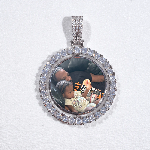 3D Spinning 2-Faced Custom Picture Pendant