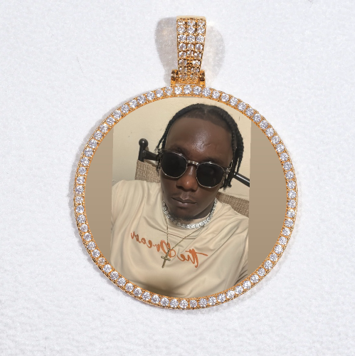 MEDIUM 3D CIRCLE CUSTOM PICTURE PENDANT