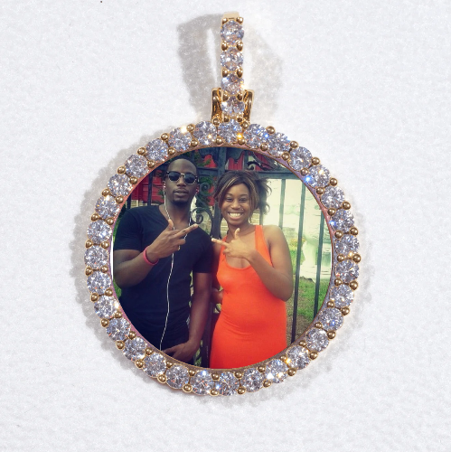3D CIRCLE CUSTOM PICTURE PENDANT SMALL SIZE