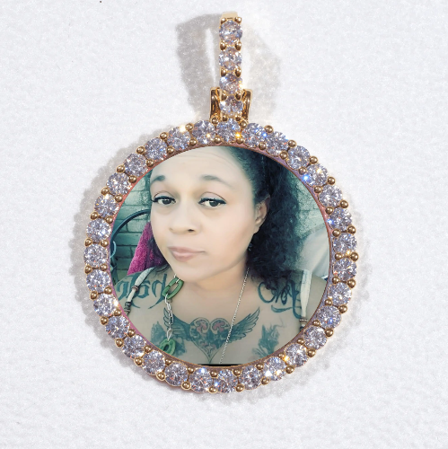 3D CIRCLE CUSTOM PICTURE PENDANT SMALL SIZE