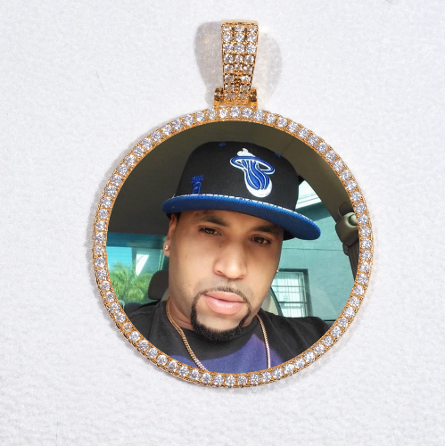 MEDIUM 3D CIRCLE CUSTOM PICTURE PENDANT