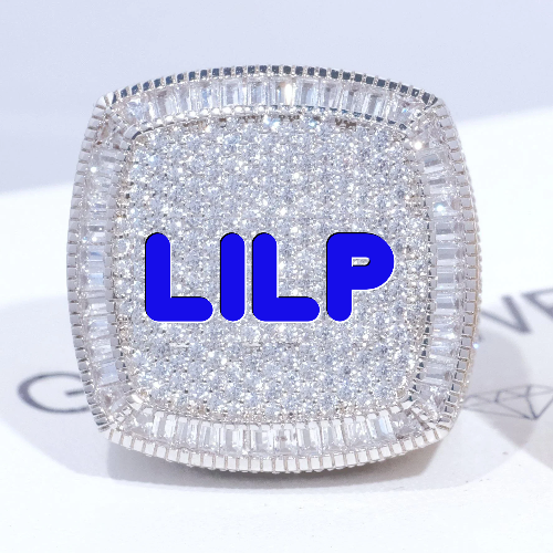 CUSTOM LETTER 3D ICED RING