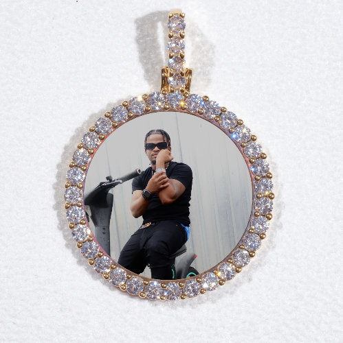 3D CIRCLE CUSTOM PICTURE PENDANT SMALL SIZE