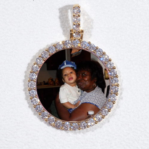 3D CIRCLE CUSTOM PICTURE PENDANT SMALL SIZE