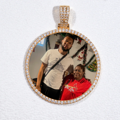 MEDIUM 3D CIRCLE CUSTOM PICTURE PENDANT