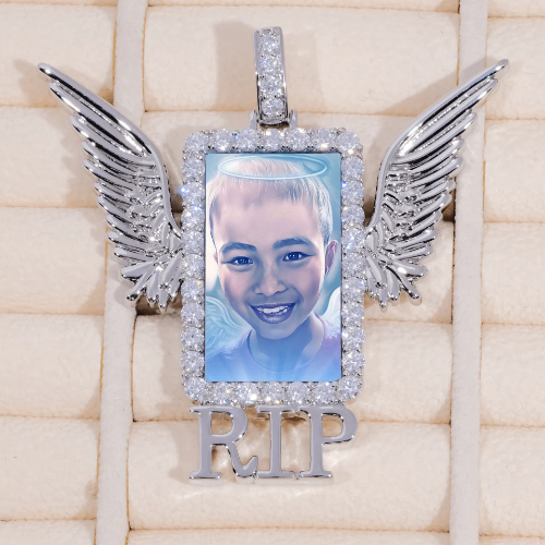 RIP WING 3D CUSTOM PICTURE PENDANT