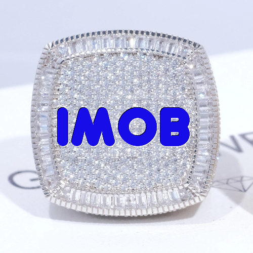 CUSTOM LETTER 3D ICED RING