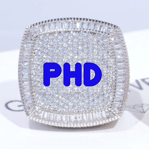 CUSTOM LETTER 3D ICED RING
