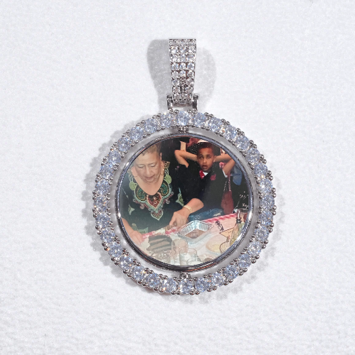 3D Spinning 2-Faced Custom Picture Pendant