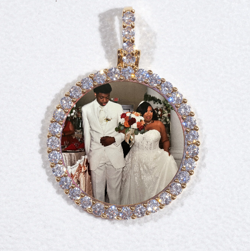 3D CIRCLE CUSTOM PICTURE PENDANT SMALL SIZE
