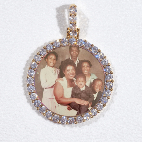 3D CIRCLE CUSTOM PICTURE PENDANT SMALL SIZE
