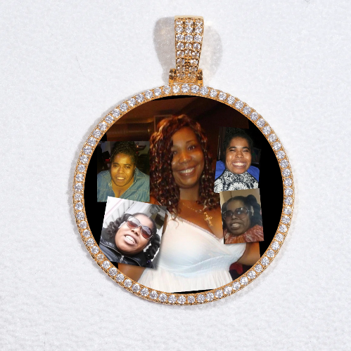 MEDIUM 3D CIRCLE CUSTOM PICTURE PENDANT