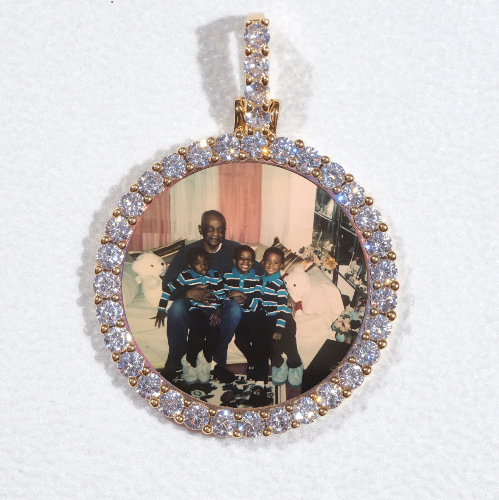 3D CIRCLE CUSTOM PICTURE PENDANT SMALL SIZE