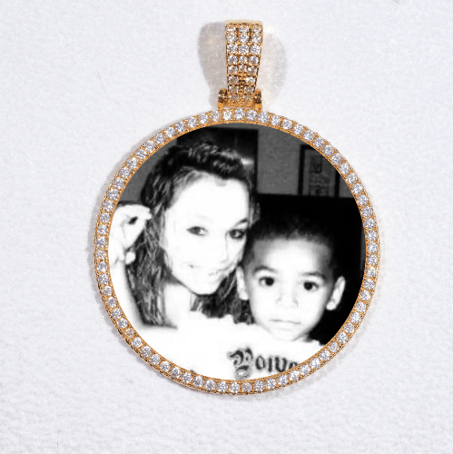 MEDIUM 3D CIRCLE CUSTOM PICTURE PENDANT
