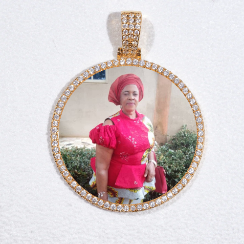 MEDIUM 3D CIRCLE CUSTOM PICTURE PENDANT