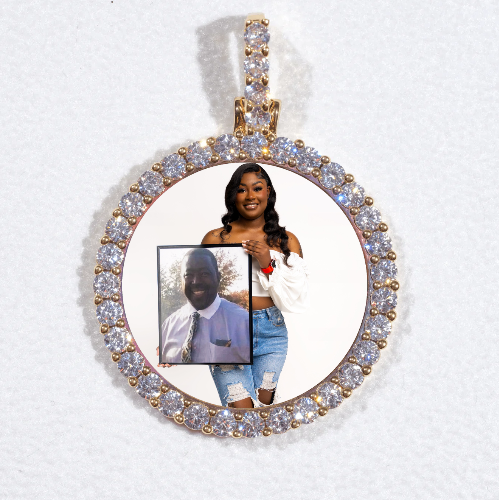 3D CIRCLE CUSTOM PICTURE PENDANT SMALL SIZE