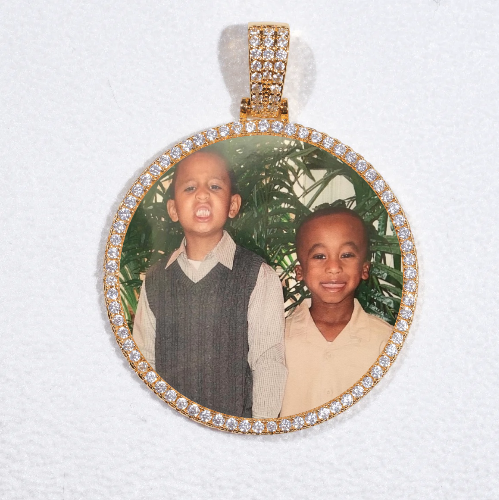 MEDIUM 3D CIRCLE CUSTOM PICTURE PENDANT