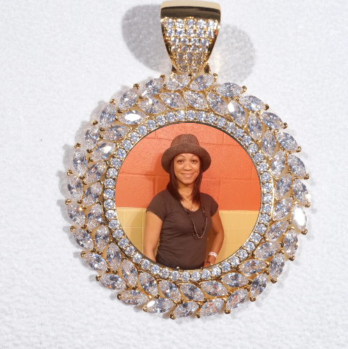 Large 3D Wheat Ear Custom Picture Pendant