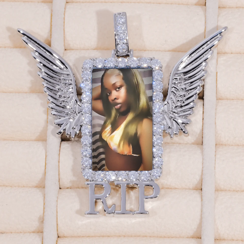 RIP WING 3D CUSTOM PICTURE PENDANT