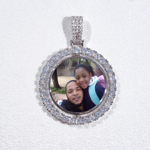 3D Spinning 2-Faced Custom Picture Pendant