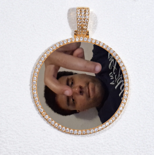 MEDIUM 3D CIRCLE CUSTOM PICTURE PENDANT