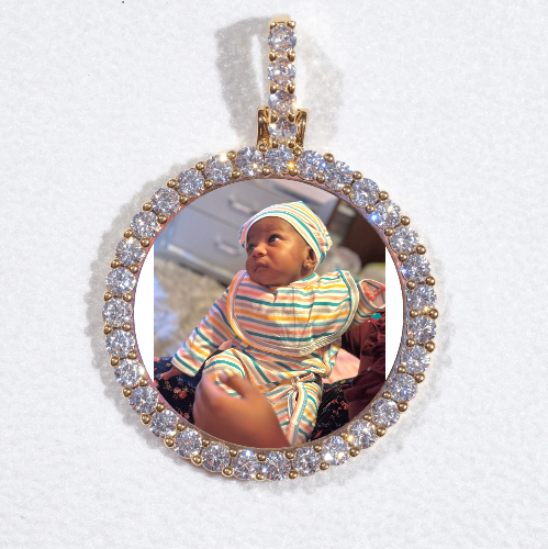 3D CIRCLE CUSTOM PICTURE PENDANT SMALL SIZE
