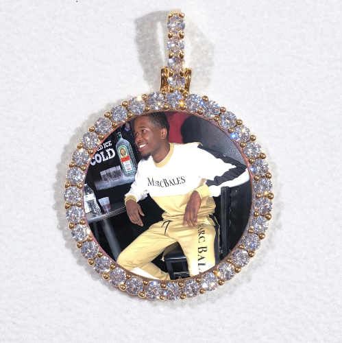 3D CIRCLE CUSTOM PICTURE PENDANT SMALL SIZE