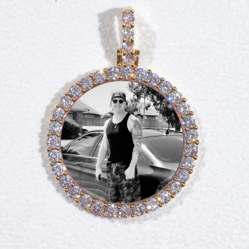 3D CIRCLE CUSTOM PICTURE PENDANT SMALL SIZE