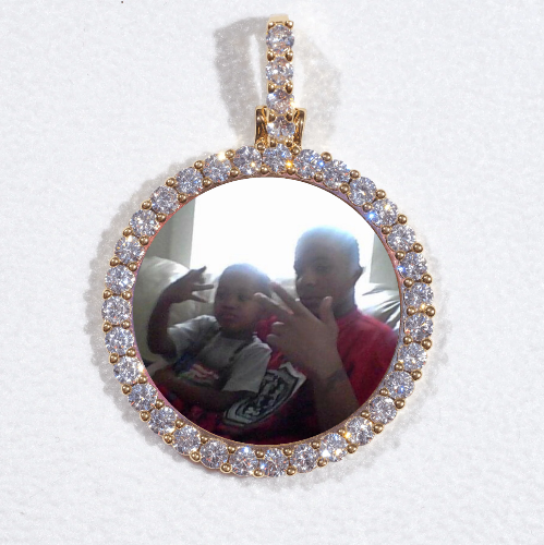3D CIRCLE CUSTOM PICTURE PENDANT SMALL SIZE