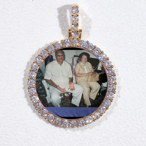 3D CIRCLE CUSTOM PICTURE PENDANT SMALL SIZE