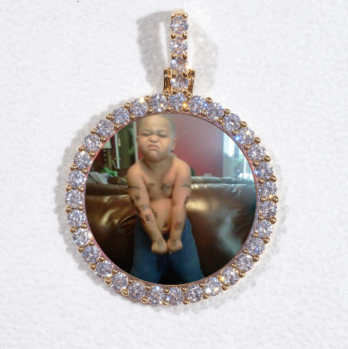 3D CIRCLE CUSTOM PICTURE PENDANT SMALL SIZE