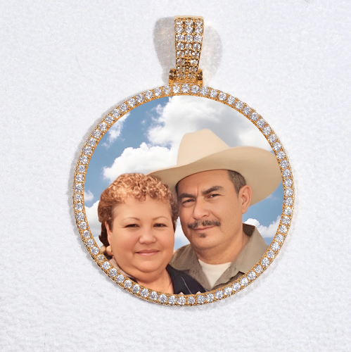 MEDIUM 3D CIRCLE CUSTOM PICTURE PENDANT
