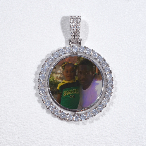 3D Spinning 2-Faced Custom Picture Pendant