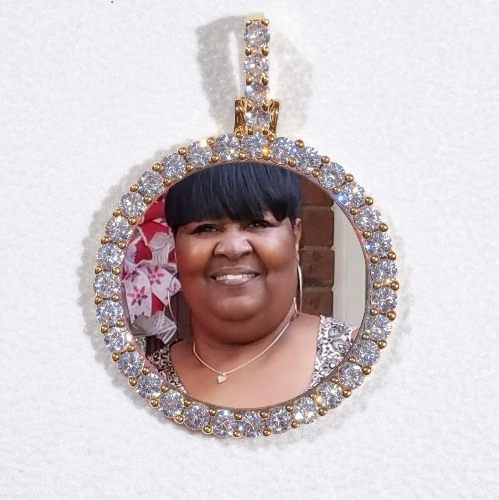 3D CIRCLE CUSTOM PICTURE PENDANT SMALL SIZE