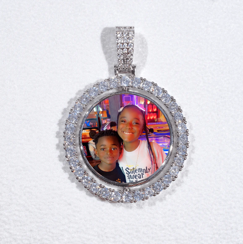 3D Spinning 2-Faced Custom Picture Pendant
