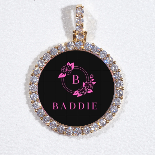 3D CIRCLE CUSTOM PICTURE PENDANT SMALL SIZE
