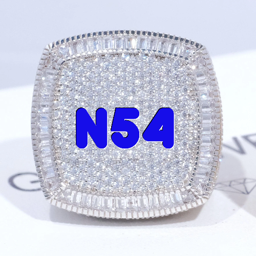 CUSTOM LETTER 3D ICED RING