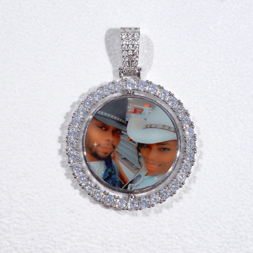 3D Spinning 2-Faced Custom Picture Pendant
